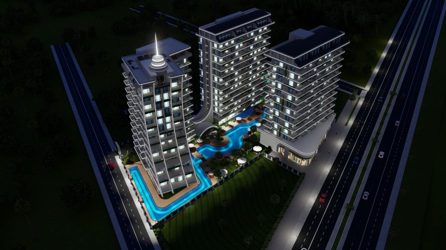 Green Ocean Residence (Mahmutlar'da Satılık 1+1 Daireler)