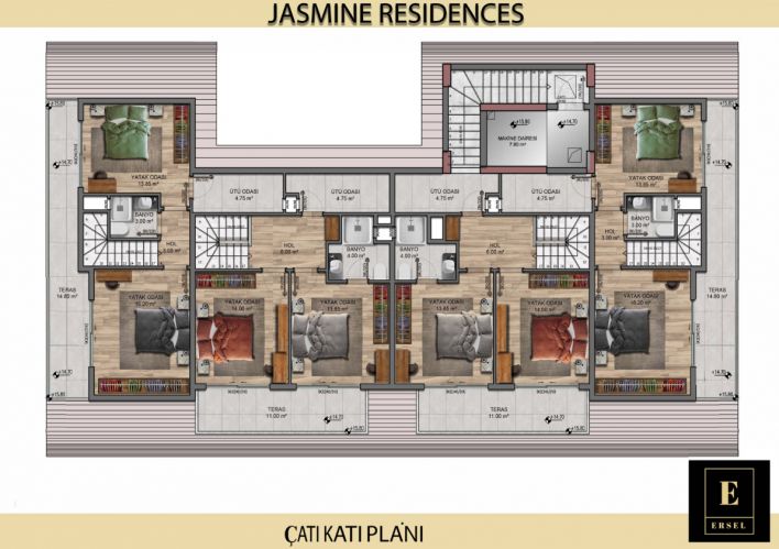Jasmine Residence (Neue Wohnungen zum Verkauf in Okurcalar)