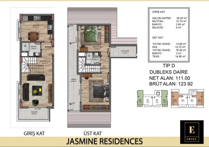 Jasmine Residence (Neue Wohnungen zum Verkauf in Okurcalar)