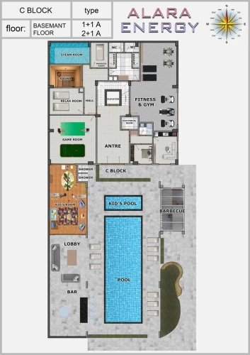Alara Energy Residence (Luxury Residence Flats with Sea View in Okurcalar)