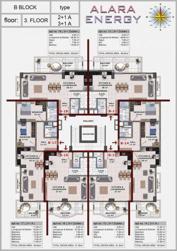 Alara Energy Residence (Luxury Residence Flats with Sea View in Okurcalar)