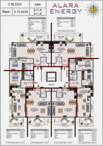 Alara Energy Residence (Luxury Residence Flats with Sea View in Okurcalar)