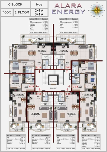 Alara Energy Residence (Luxury Residence Flats with Sea View in Okurcalar)