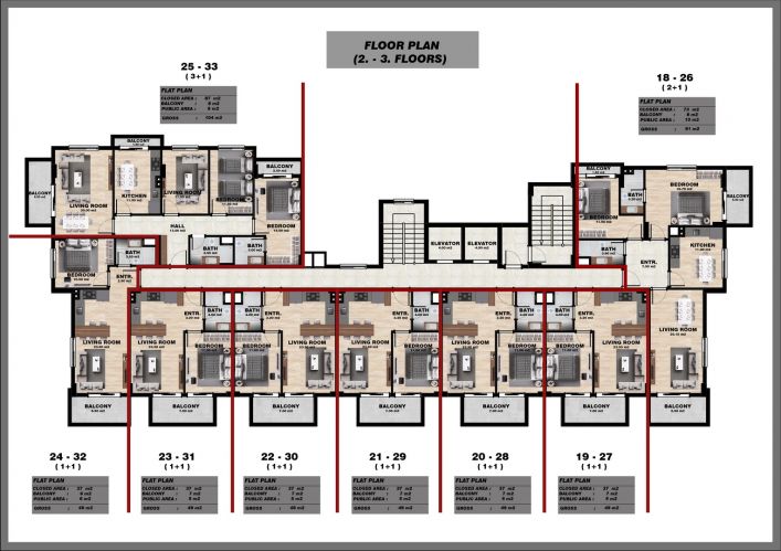 Nature Double Tree (Luxury Flats for Sale in Gazipaşa Pazarcı)