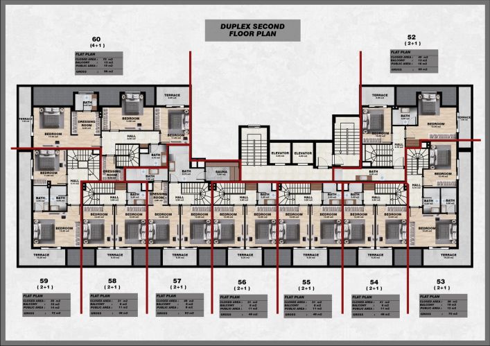 Nature Double Tree (Luxury Flats for Sale in Gazipaşa Pazarcı)