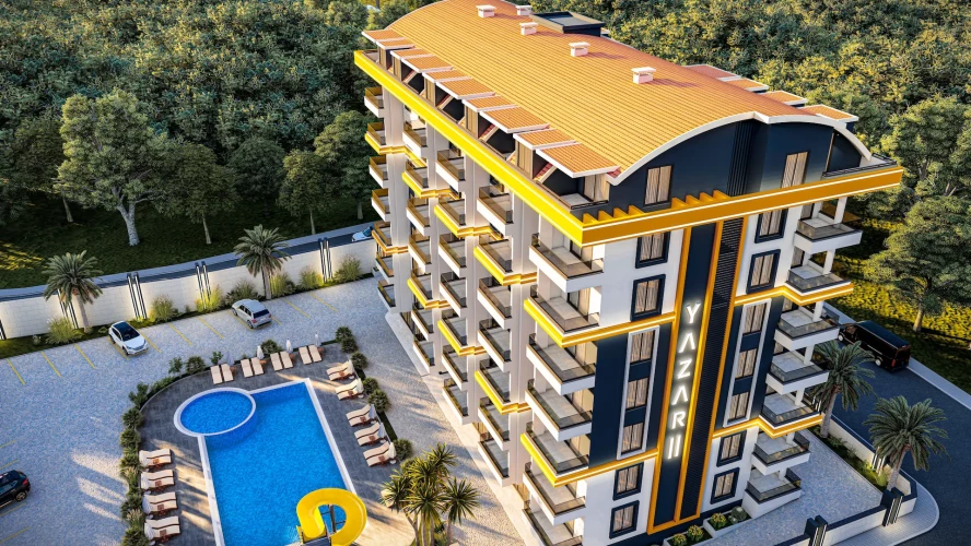 Yazar 11 Residence (Neue moderne Wohnungen zum Verkauf in Gazipaşa)