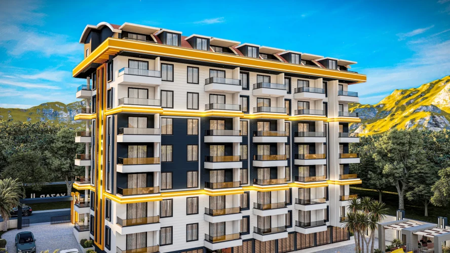 Yazar 11 Residence (Neue moderne Wohnungen zum Verkauf in Gazipaşa)