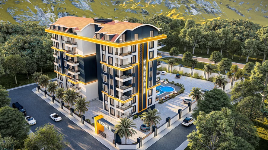 Yazar 11 Residence (Neue moderne Wohnungen zum Verkauf in Gazipaşa)