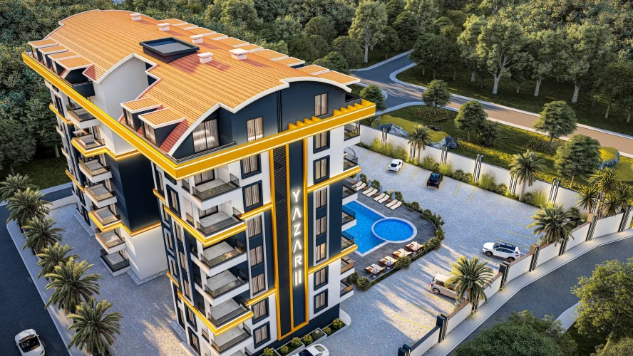 Yazar 11 Residence (Neue moderne Wohnungen zum Verkauf in Gazipaşa)