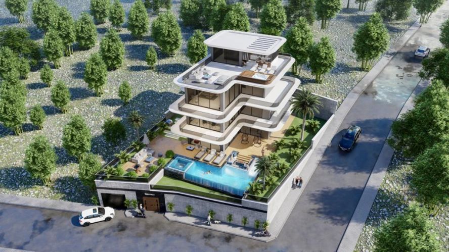 Villa Land with Sea View for Sale in Gazipaşa Koru