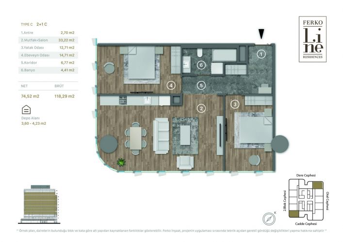 Ferko Line Residence (Luxury Flats for Sale in Kağıthane, Istanbul)