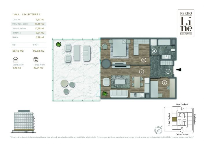 Ferko Line Residence (Luxury Flats for Sale in Kağıthane, Istanbul)