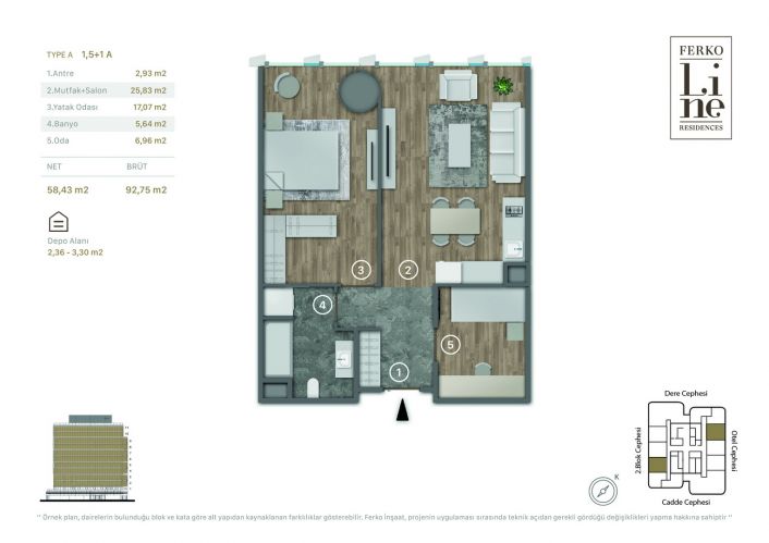 Ferko Line Residence (Luxury Flats for Sale in Kağıthane, Istanbul)