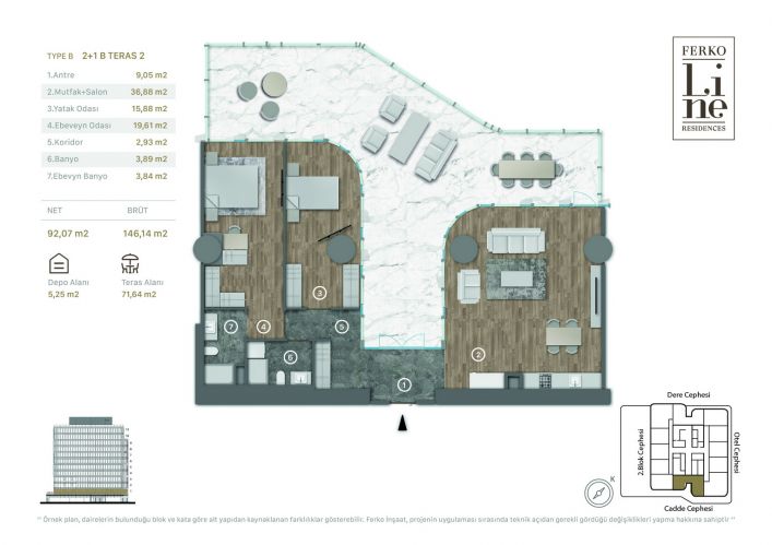 Ferko Line Residence (Luxury Flats for Sale in Kağıthane, Istanbul)