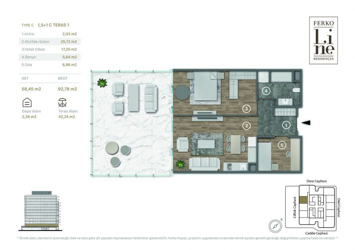 Ferko Line Residence (Luxury Flats for Sale in Kağıthane, Istanbul)