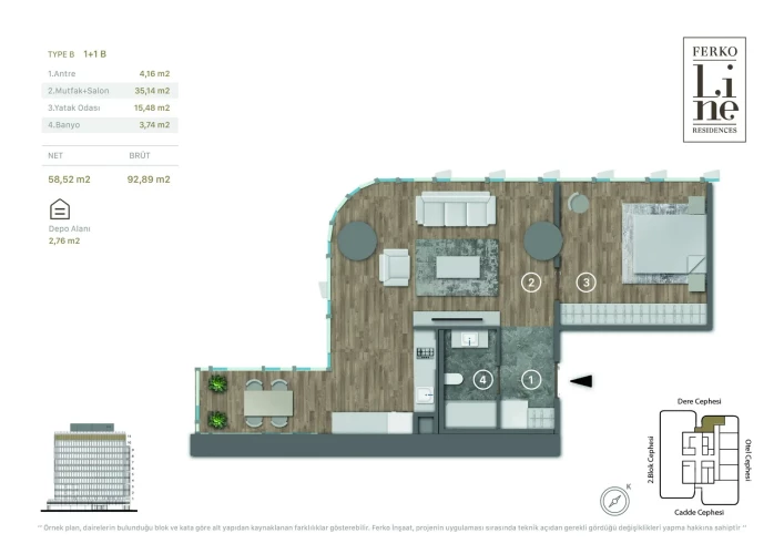 Ferko Line Residence (Luxury Flats for Sale in Kağıthane, Istanbul)