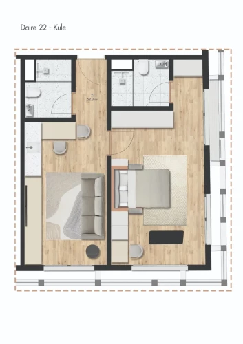 Colony Co-Living (Modern Designed Flats in Kağıthane, Istanbul)