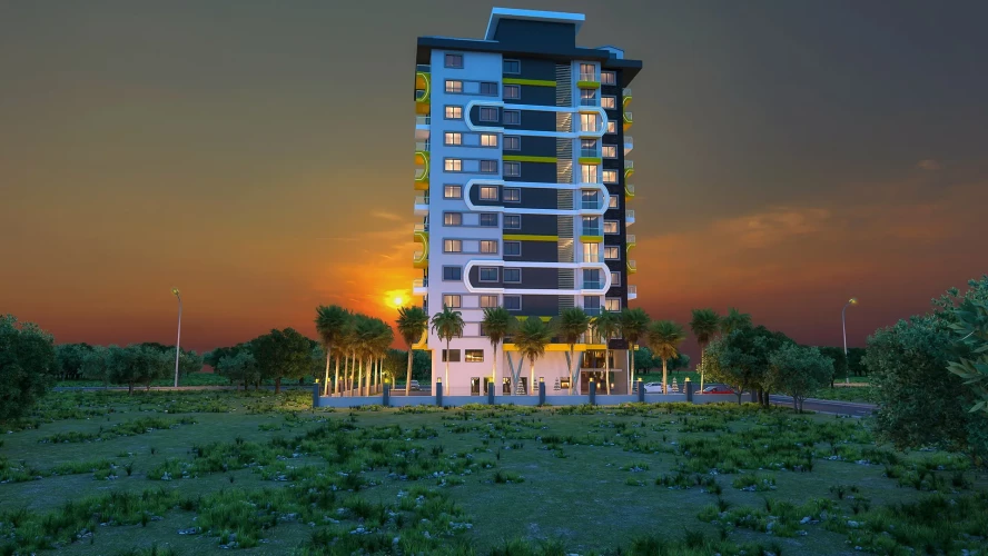 Topçu Sonas Buket No:29 (2+1 Flat with Pool in Mahmutlar)