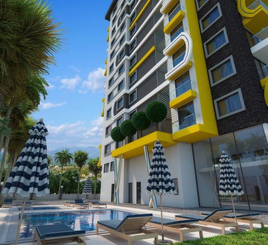 Topçu Sonas Buket No:29 (2+1 Wohnung mit Pool in Mahmutlar)