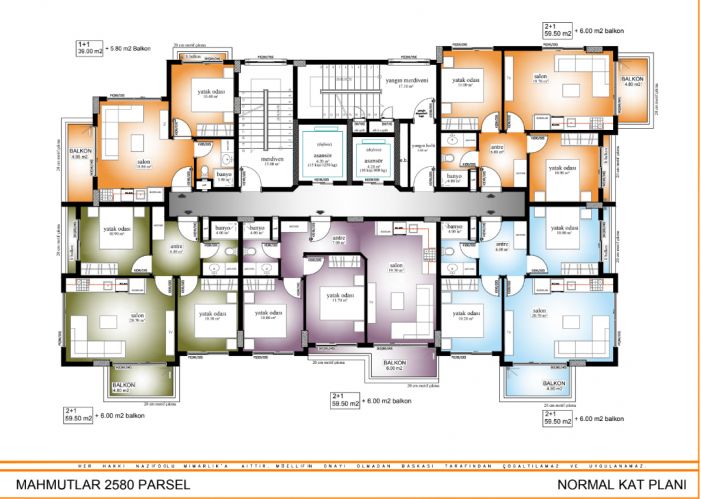 Topçu Sonas Buket No:29 (2+1 Wohnung mit Pool in Mahmutlar)