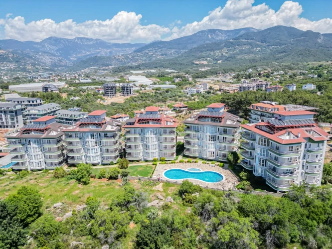 Orient Hill (Komplett möblierte 3+1 Maisonette-Wohnung in Alanya Oba)