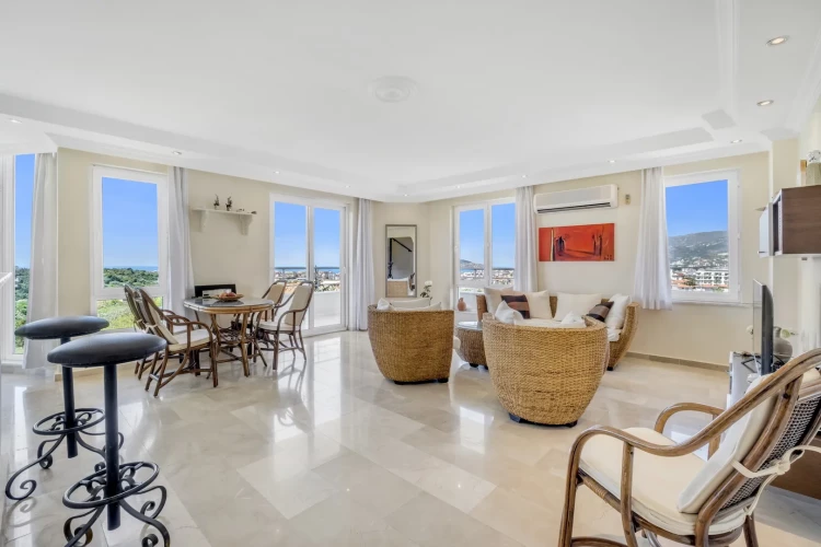 Orient Hill (Komplett möblierte 3+1 Maisonette-Wohnung in Alanya Oba)