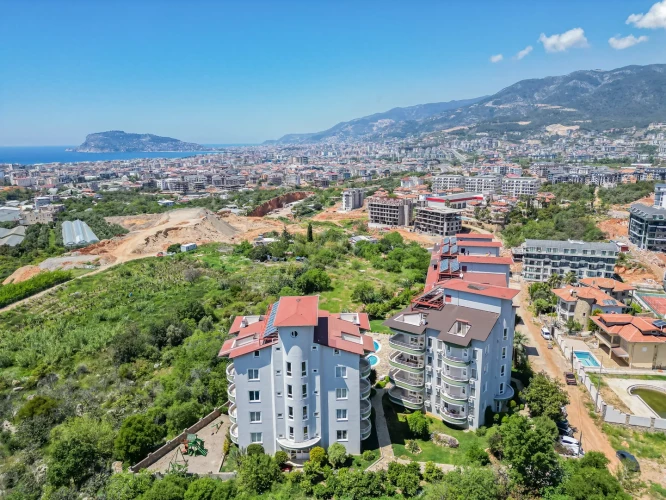Orient Hill (Komplett möblierte 3+1 Maisonette-Wohnung in Alanya Oba)