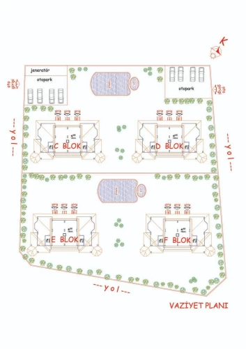 Erbayrak Residence (3+1 Maisonette-Villen zum Verkauf in Tepe Mahallesi)