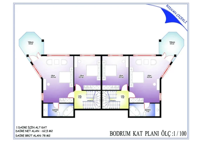 Erbayrak Residence (3+1 Maisonette-Villen zum Verkauf in Tepe Mahallesi)