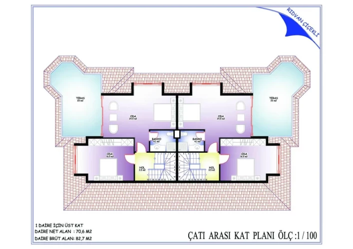 Erbayrak Residence (3+1 Maisonette-Villen zum Verkauf in Tepe Mahallesi)