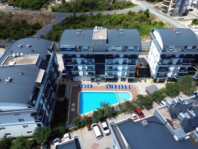 Exodus Park Residence (Furnished 1+1 Apartment with View in Alanya Oba)