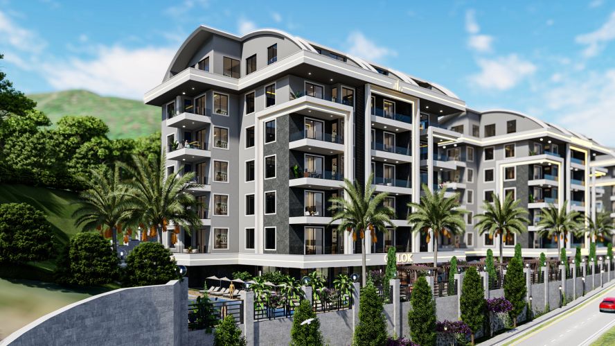 Kanaat Premium (Comfortable Apartments for Sale in Alanya Ciplakli)