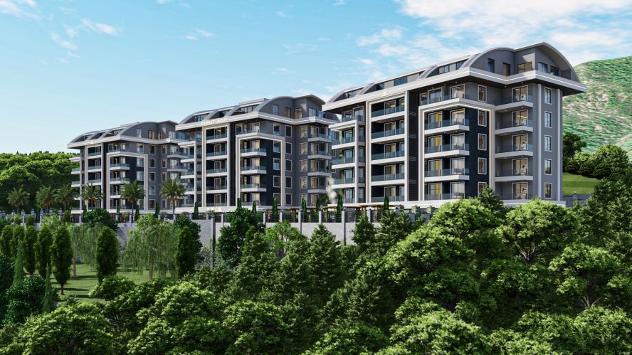 Kanaat Premium (Comfortable Apartments for Sale in Alanya Ciplakli)