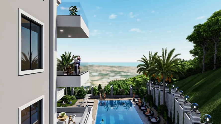 Kanaat Premium (Komfortable Wohnungen zum Verkauf in Alanya Çıplaklı)