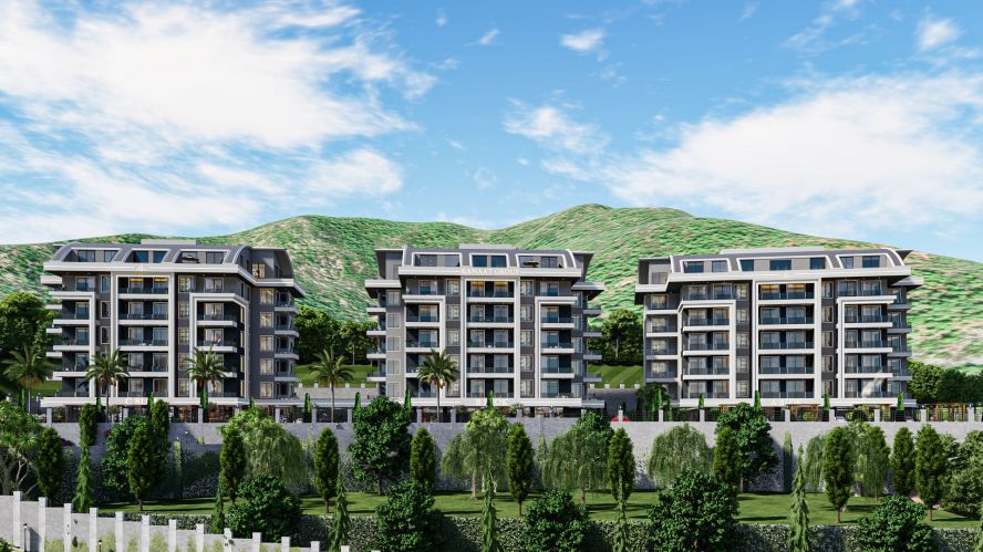 Kanaat Premium (Comfortable Apartments for Sale in Alanya Ciplakli)