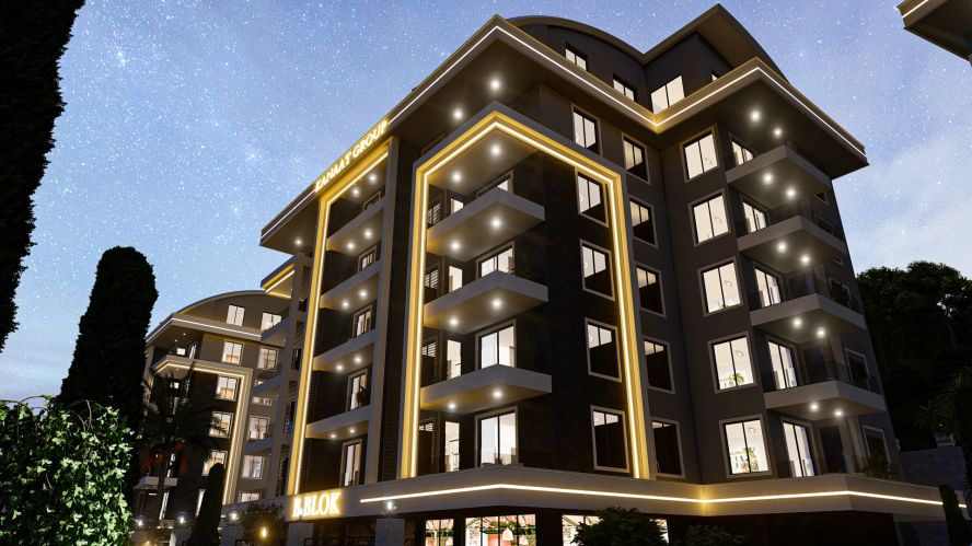 Kanaat Premium (Comfortable Apartments for Sale in Alanya Ciplakli)