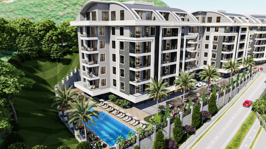 Kanaat Premium (Comfortable Apartments for Sale in Alanya Ciplakli)