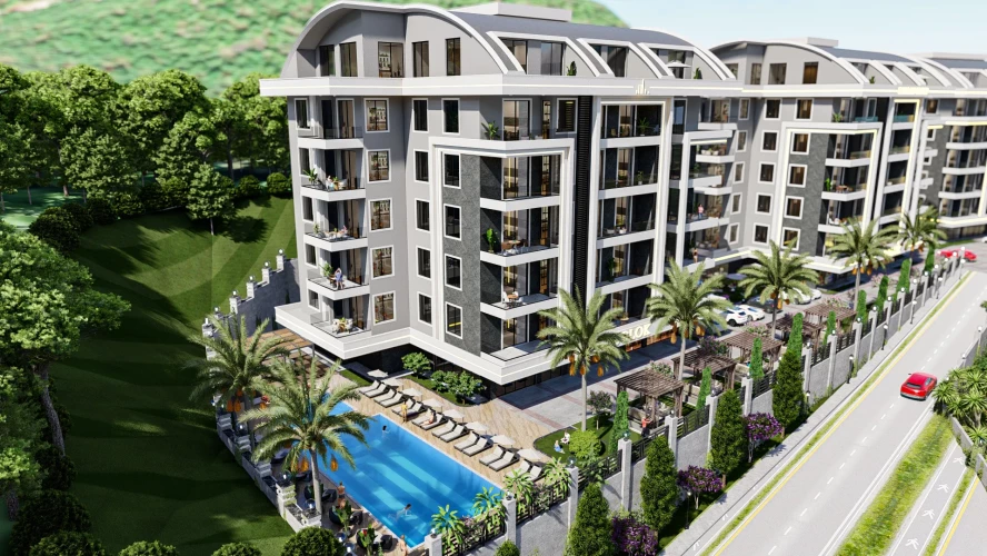 Kanaat Premium (Komfortable Wohnungen zum Verkauf in Alanya Çıplaklı)