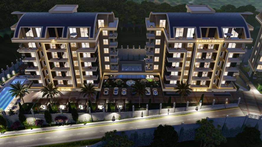 Kanaat Premium (Komfortable Wohnungen zum Verkauf in Alanya Çıplaklı)