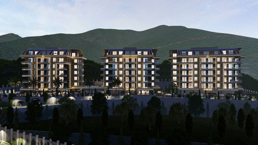 Kanaat Premium (Comfortable Apartments for Sale in Alanya Ciplakli)