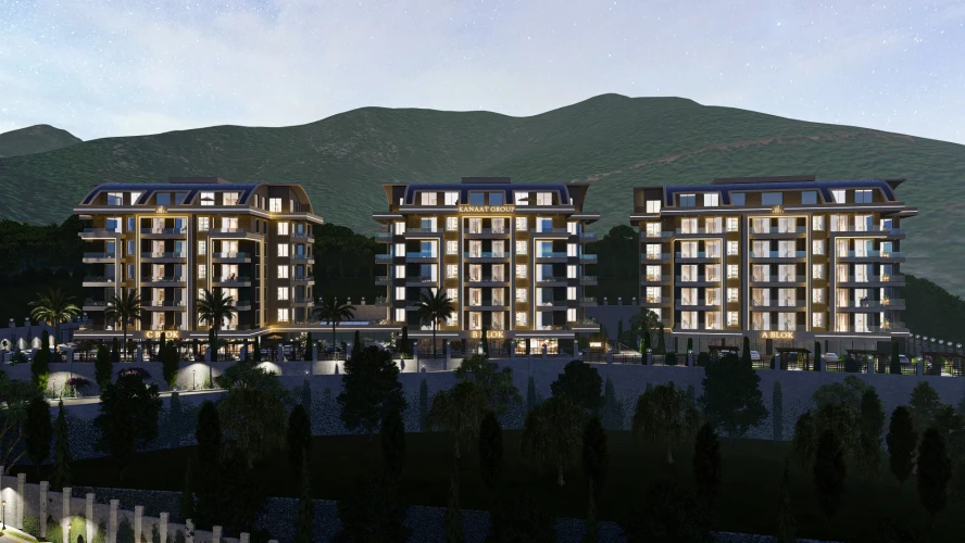 Kanaat Premium (Komfortable Wohnungen zum Verkauf in Alanya Çıplaklı)