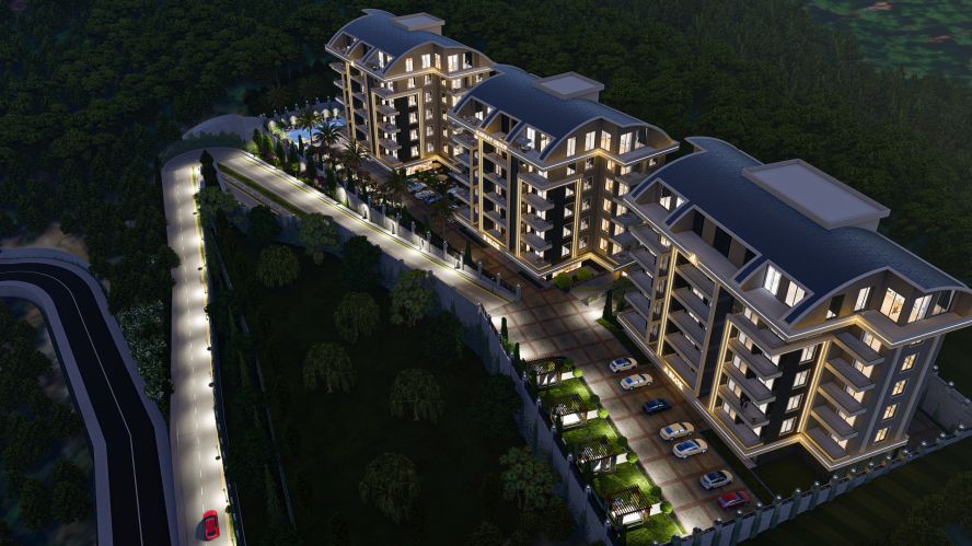 Kanaat Premium (Comfortable Apartments for Sale in Alanya Ciplakli)