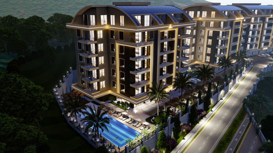 Kanaat Premium (Comfortable Apartments for Sale in Alanya Ciplakli)