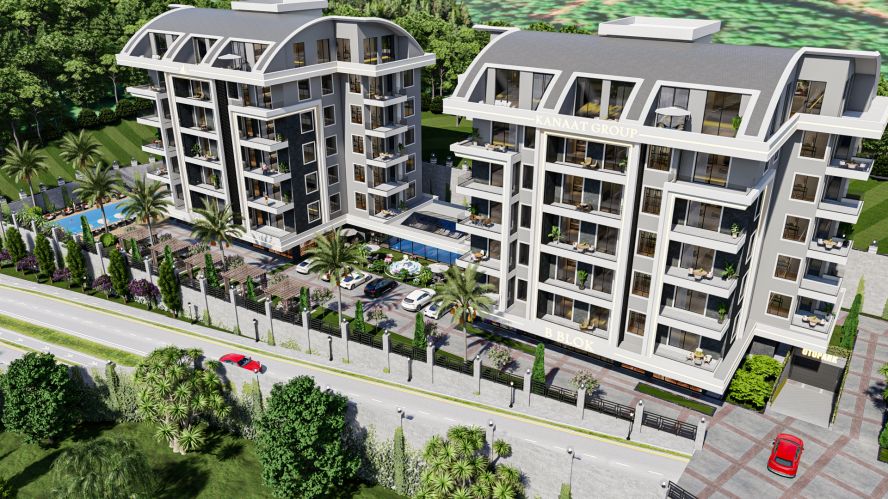 Kanaat Premium (Comfortable Apartments for Sale in Alanya Ciplakli)