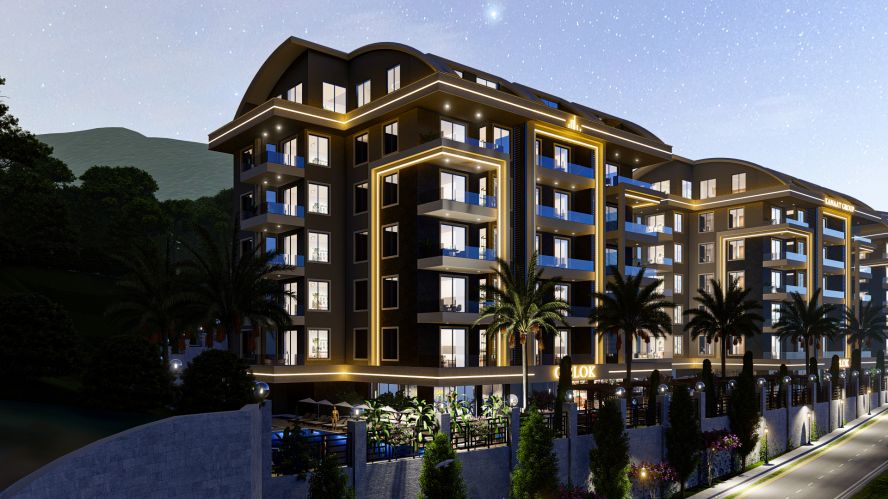 Kanaat Premium (Comfortable Apartments for Sale in Alanya Ciplakli)