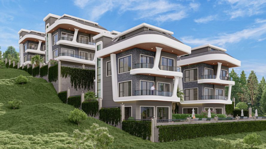 Ruby Deluxe Villas (Luxury Villas for Sale in Kargicak Alanya)