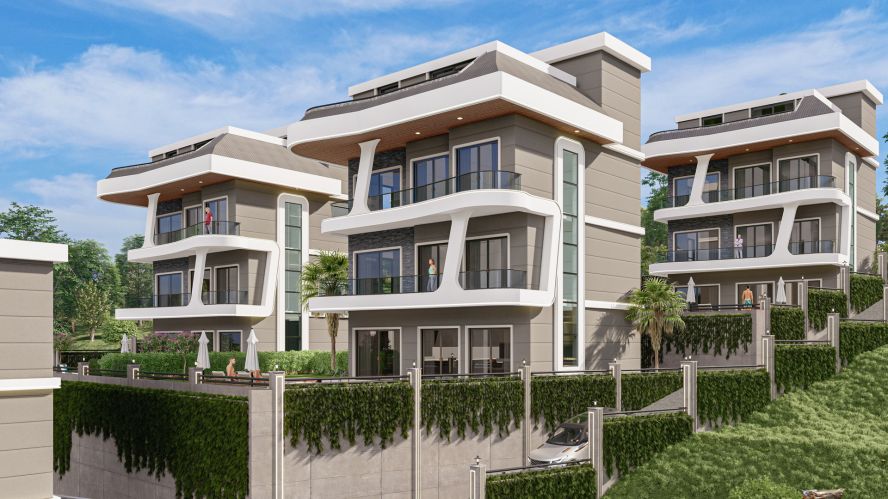 Ruby Deluxe Villas (Luxury Villas for Sale in Kargicak Alanya)