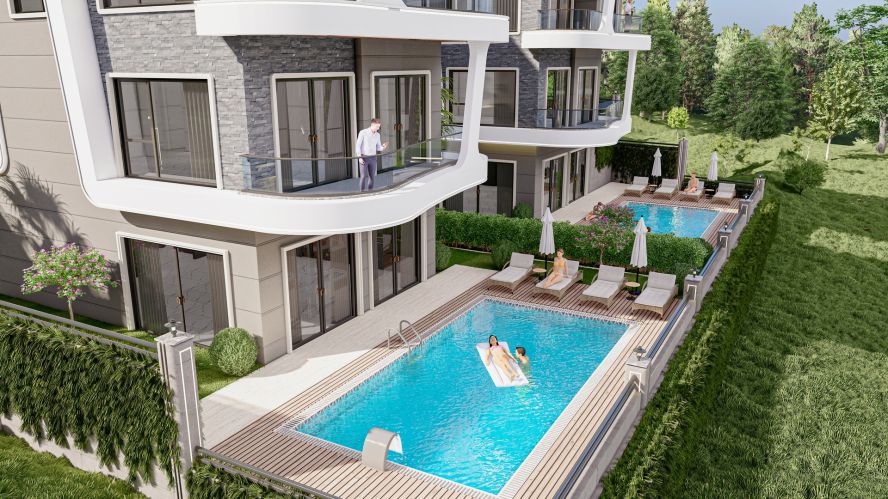 Ruby Deluxe Villas (Luxury Villas for Sale in Kargicak Alanya)