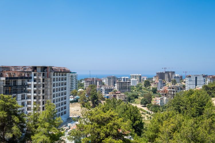 Olive Paradise (1+1 Flat for Sale with Sea View in Alanya Avsallar)