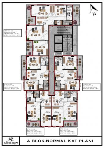 Küçüker Business (Luxus- und komfortable Büros zum Verkauf in Alanya Oba)